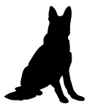 German Shepherd Silhouette Decal Sticker